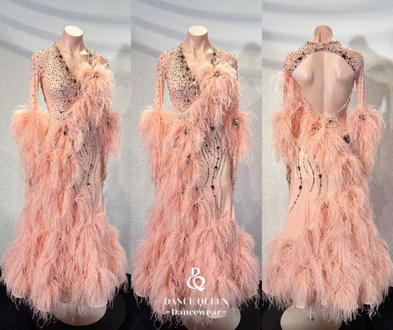 【Sold Out】DQ-D74 Peachフェザードレス