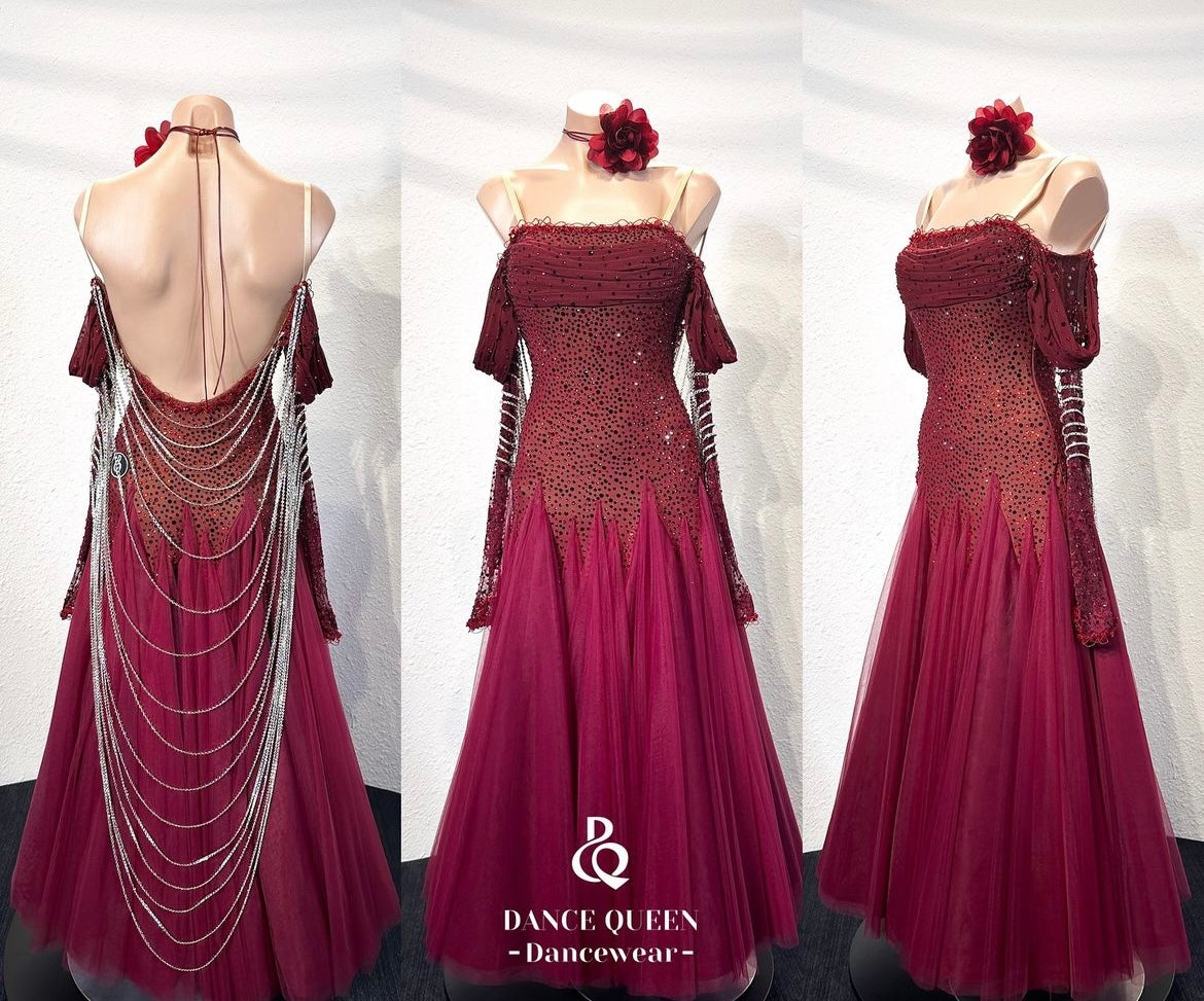 DQ-D40 【Sold Out】ワインカラードレス