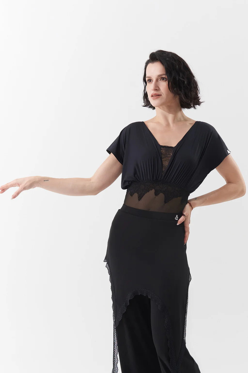 DQ-1104 シースルーネットトップス – Dance Shop Reve