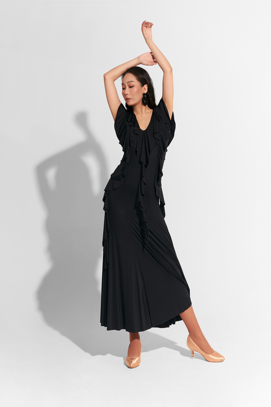 DQ-799 フリルワンピース【カラーオーダー対応】