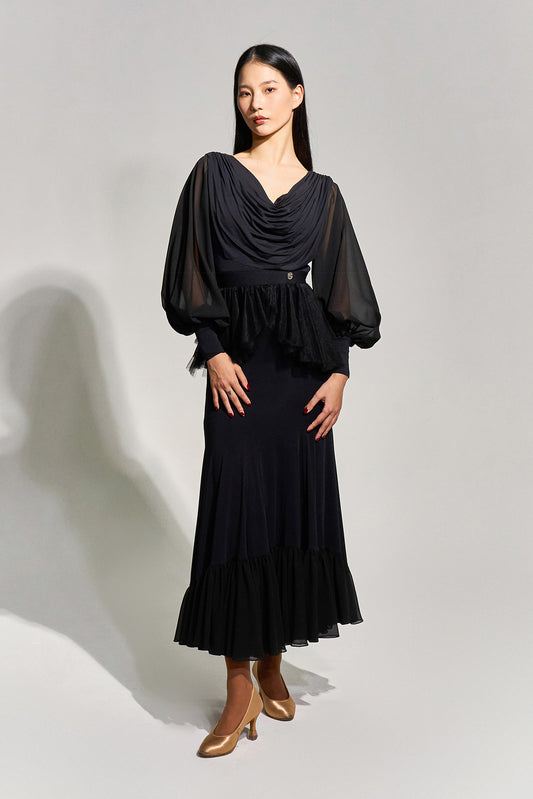 DQ-984 ドレープワンピース【カラーオーダー対応】