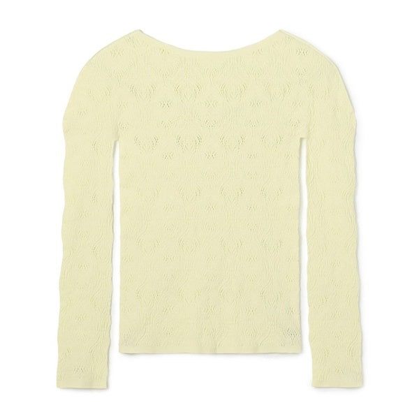 【ノーソーイングニット】ノーソーイングボートネックトップ
