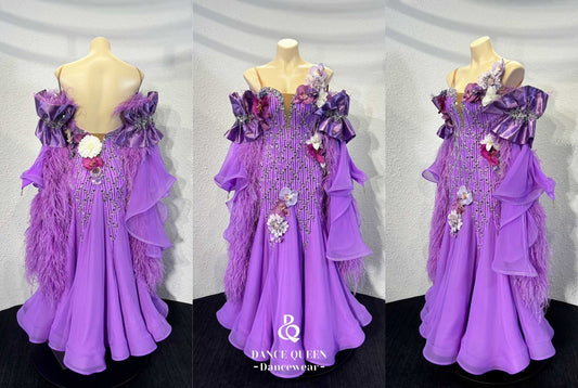 DQ-D81 Liis選手スポンサードレス　Lilacフラワー