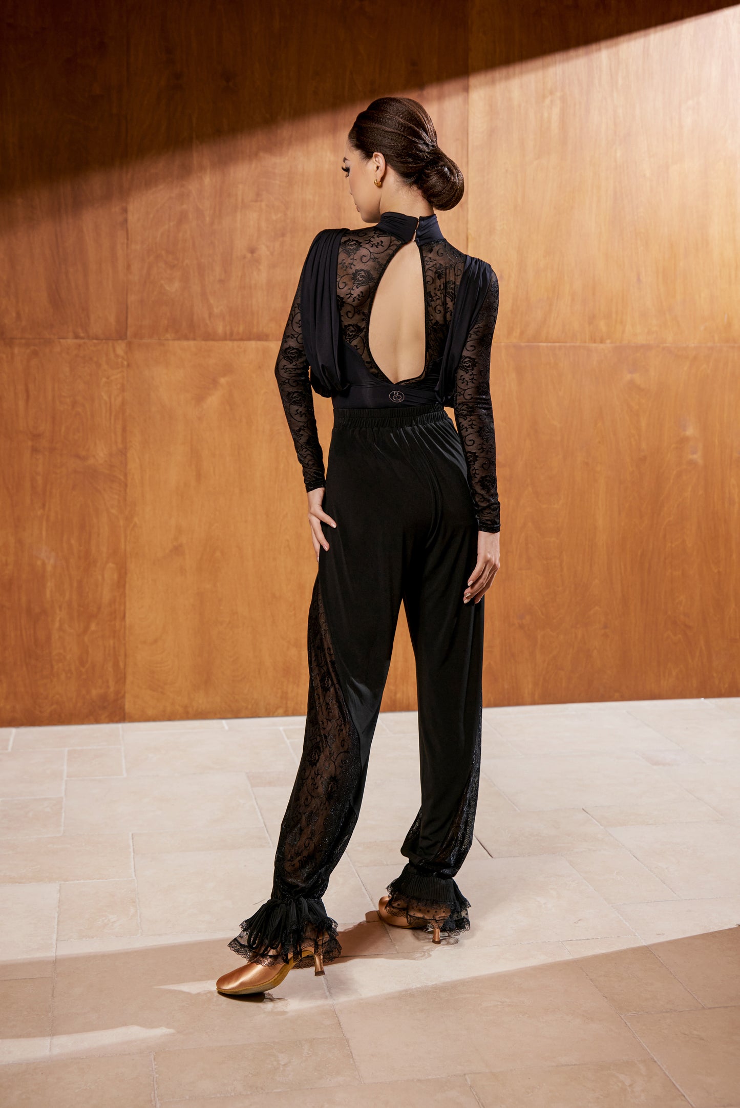 DQ-862-2 レースハイネックトップス