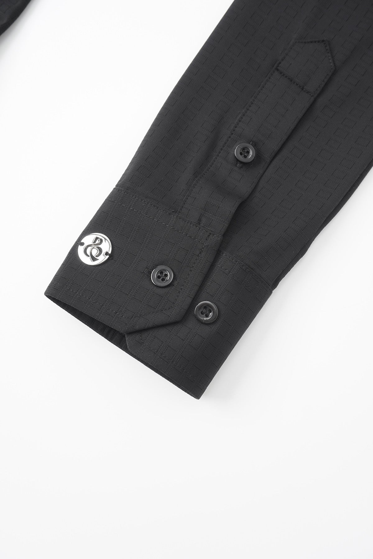 DQ-M039-3 織柄入りストレッチYシャツ