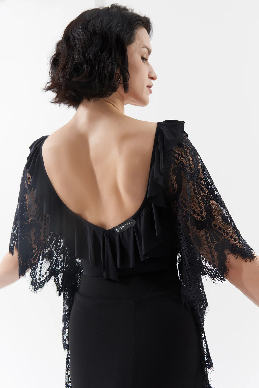 DQ-1105 レースウィングスリーブトップス