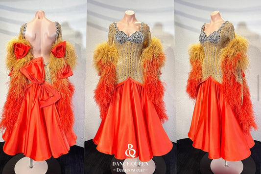 DQ-D75 Orangeリボンドレス