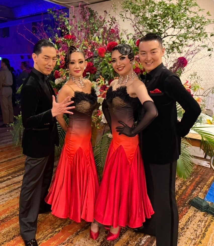 【レンタル】FMドレス / Red-Black グラデーション