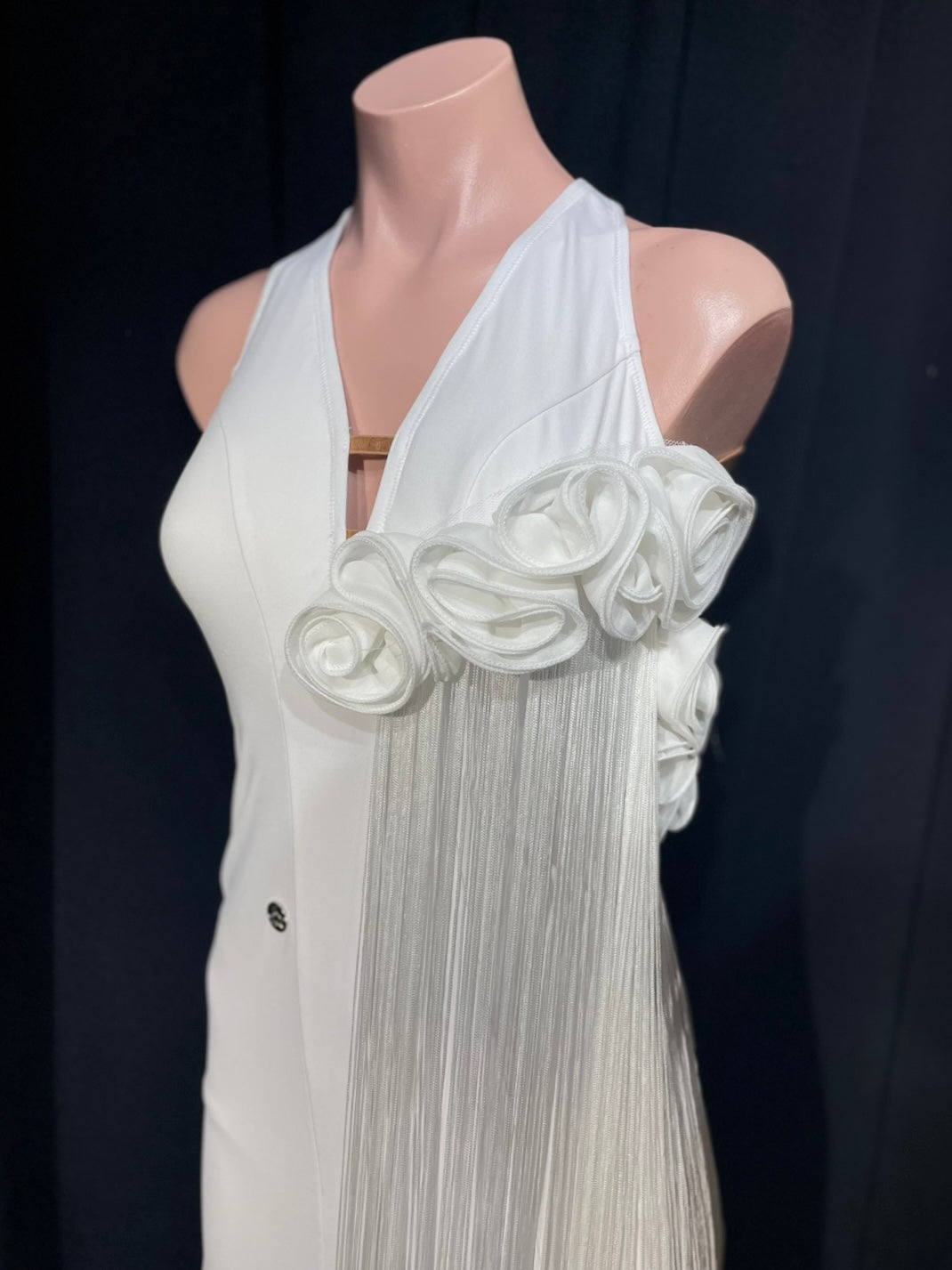 【レンタル】FMドレス / Whiteロングフリンジ