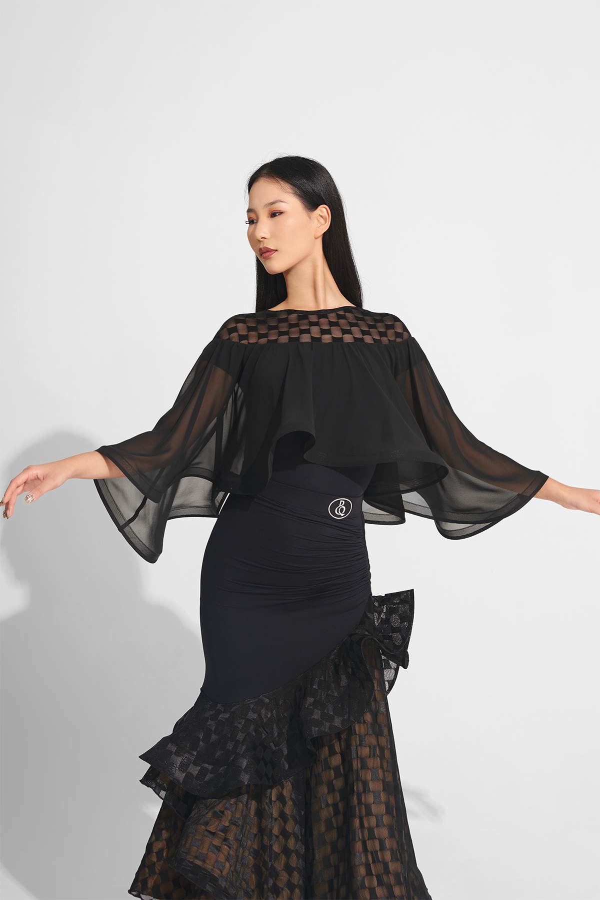 DQ-968 ブロックチェック ケープトップス