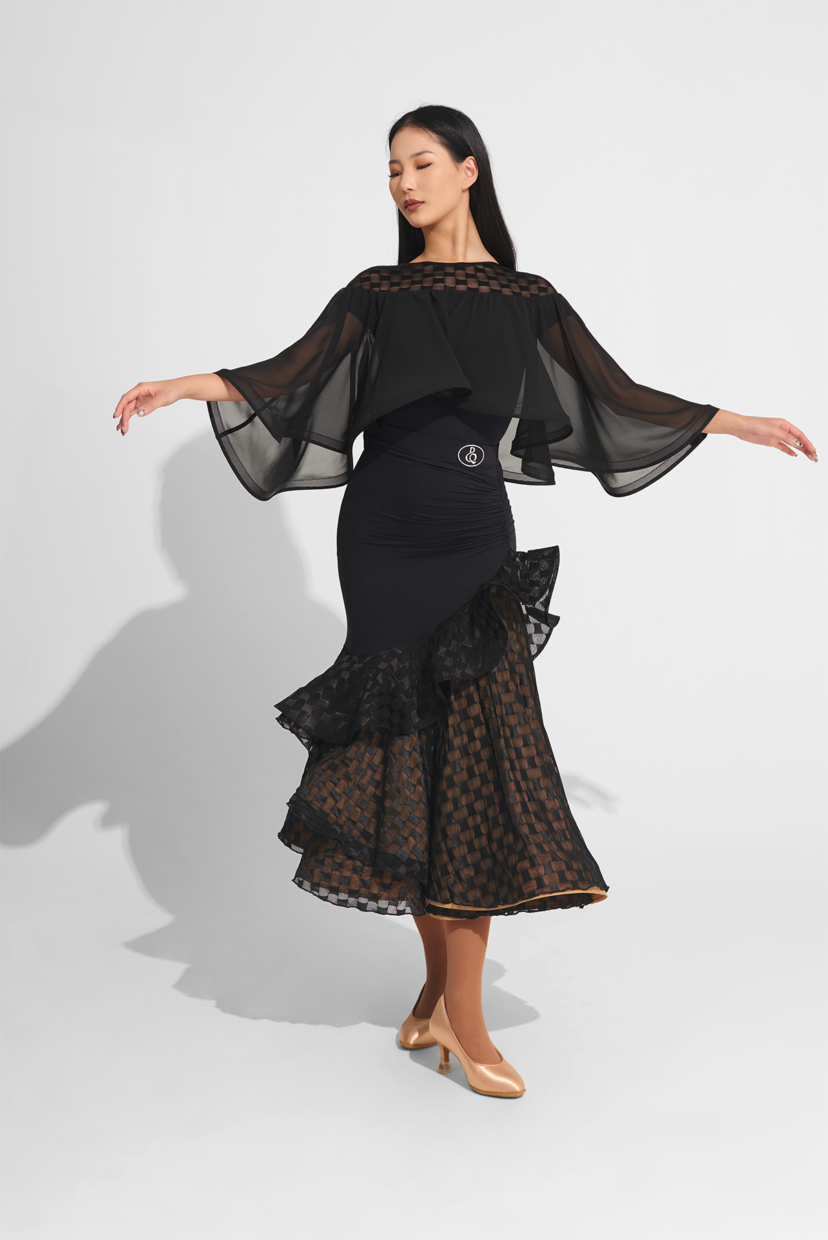 DQ-968 ブロックチェック ケープトップス