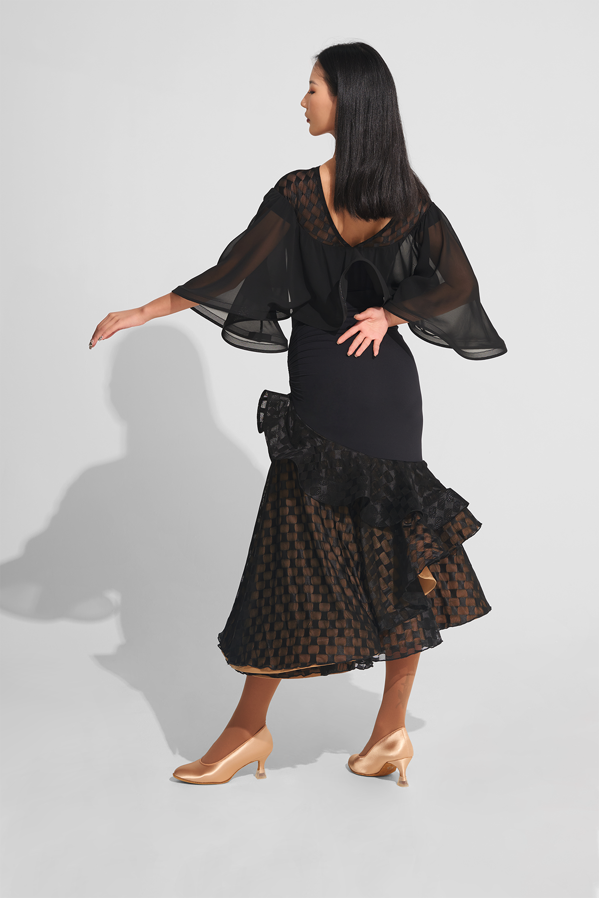 DQ-968 ブロックチェック ケープトップス