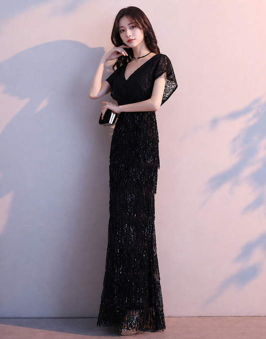 【Sold Out】RE-E12 スパンコールフリンジ