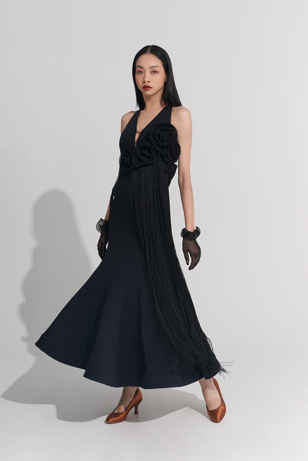 DQ-937 ロングフリンジドレス