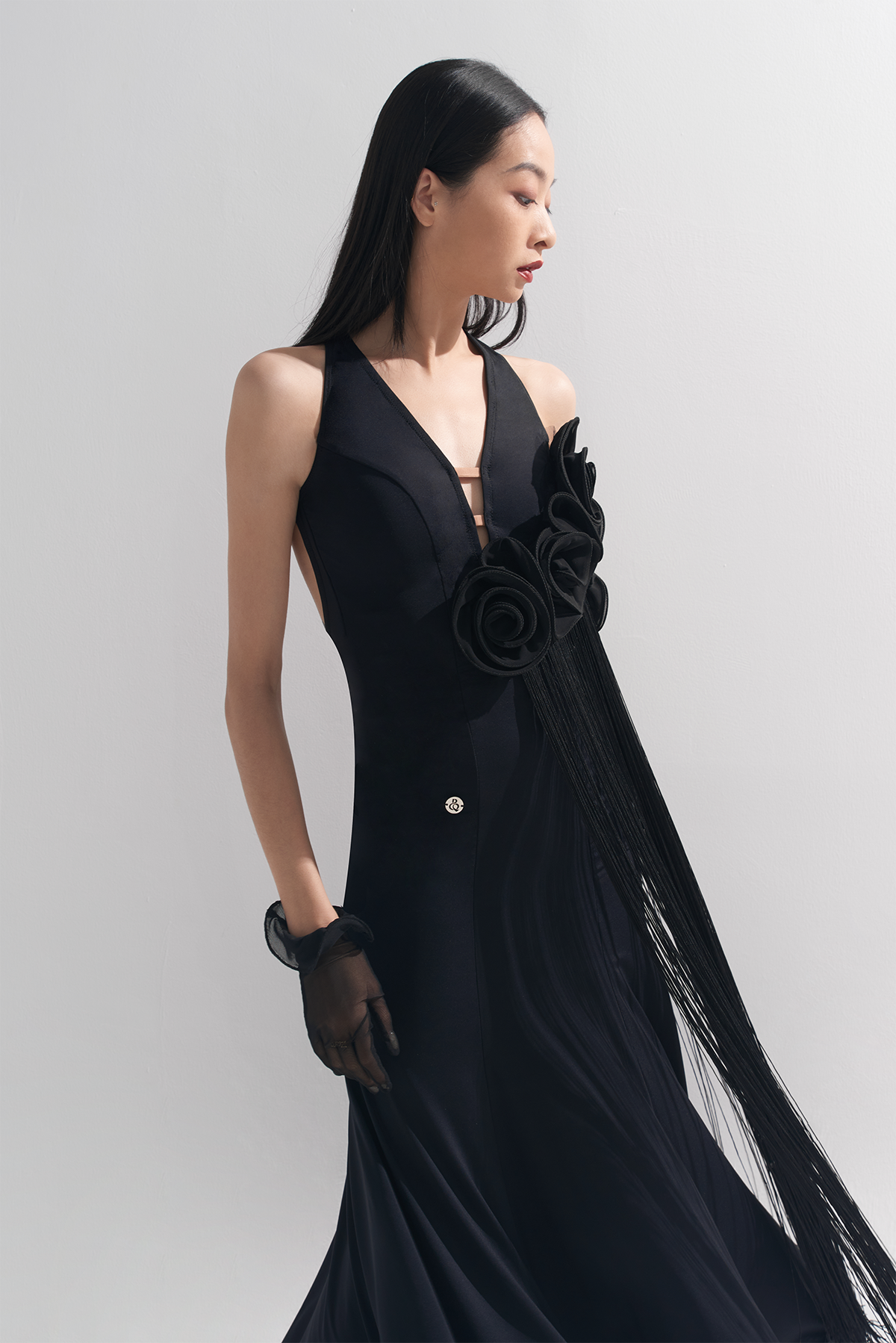 DQ-937 ロングフリンジドレス