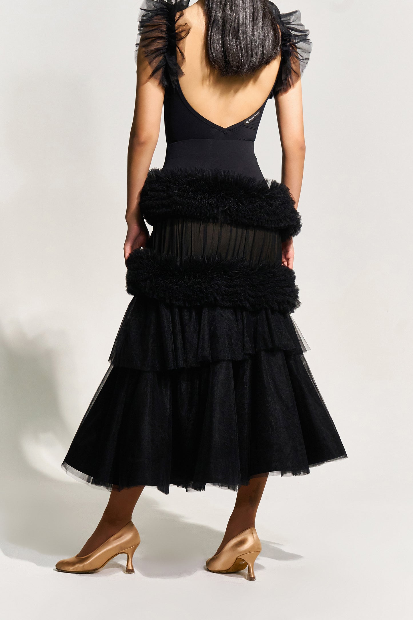 DQ-972 チュールボーダースカート