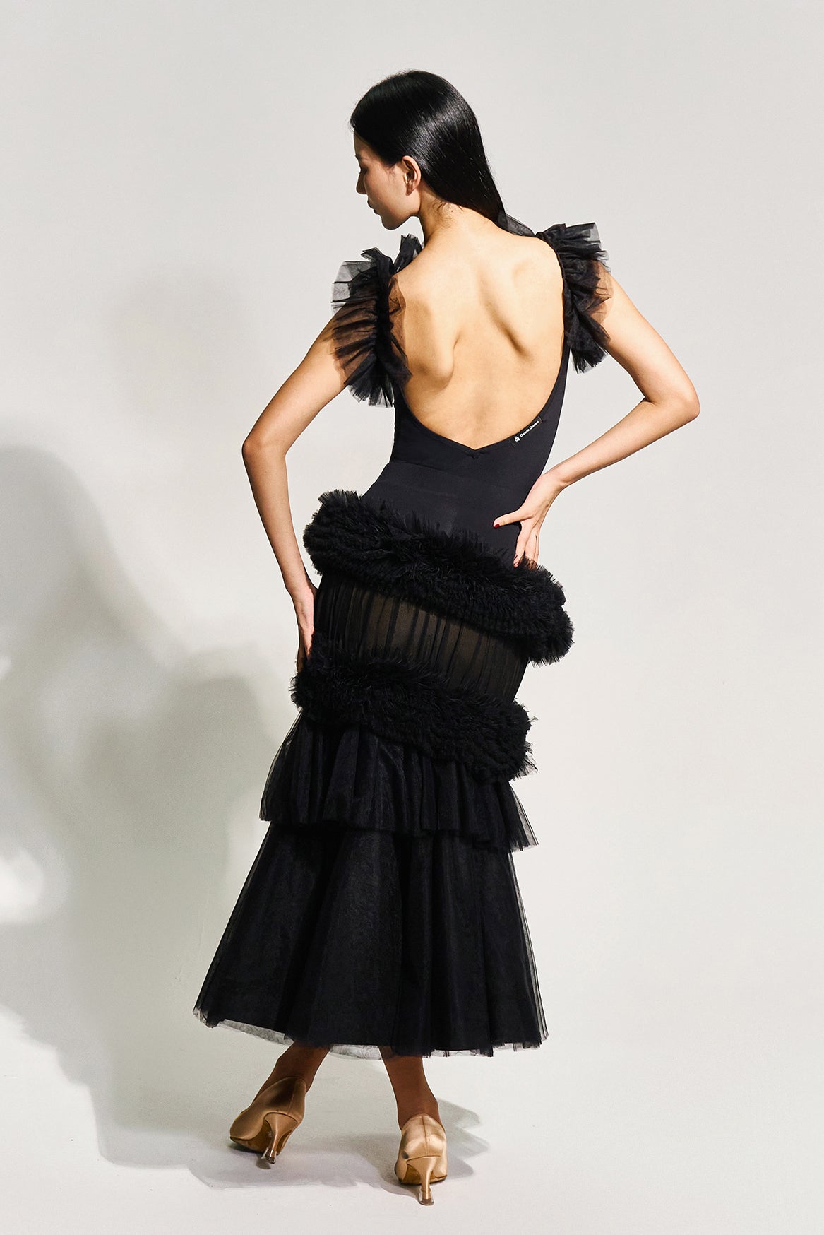 DQ-972 チュールボーダースカート