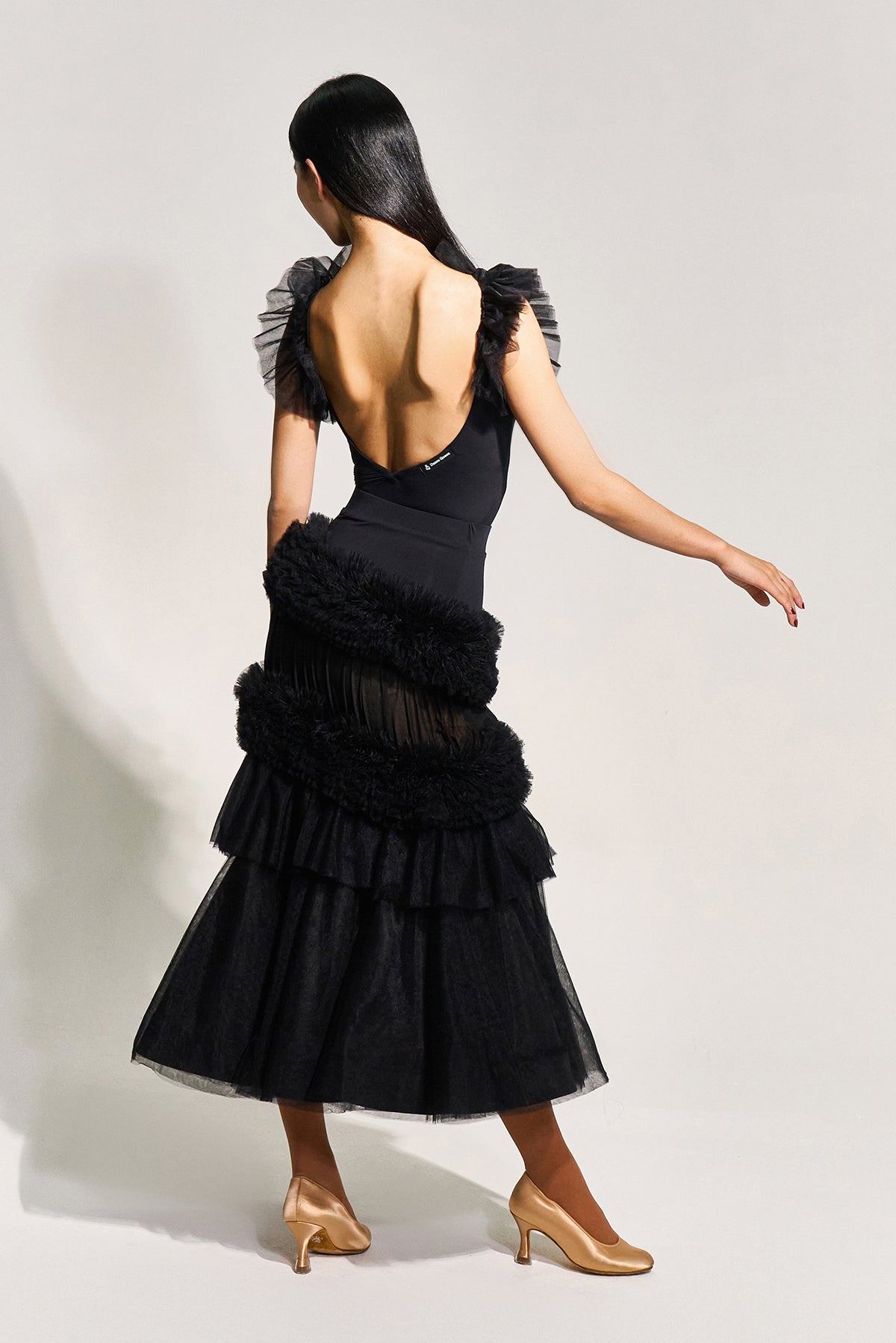 DQ-972 チュールボーダースカート