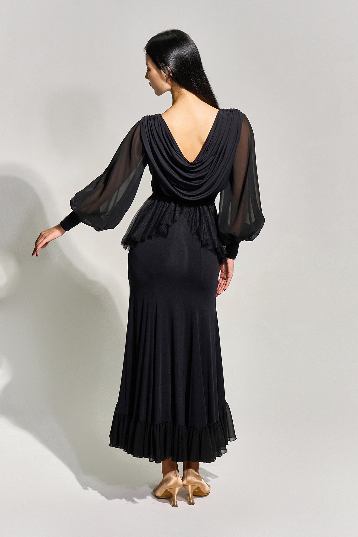 DQ-984 ドレープワンピース【カラーオーダー対応】