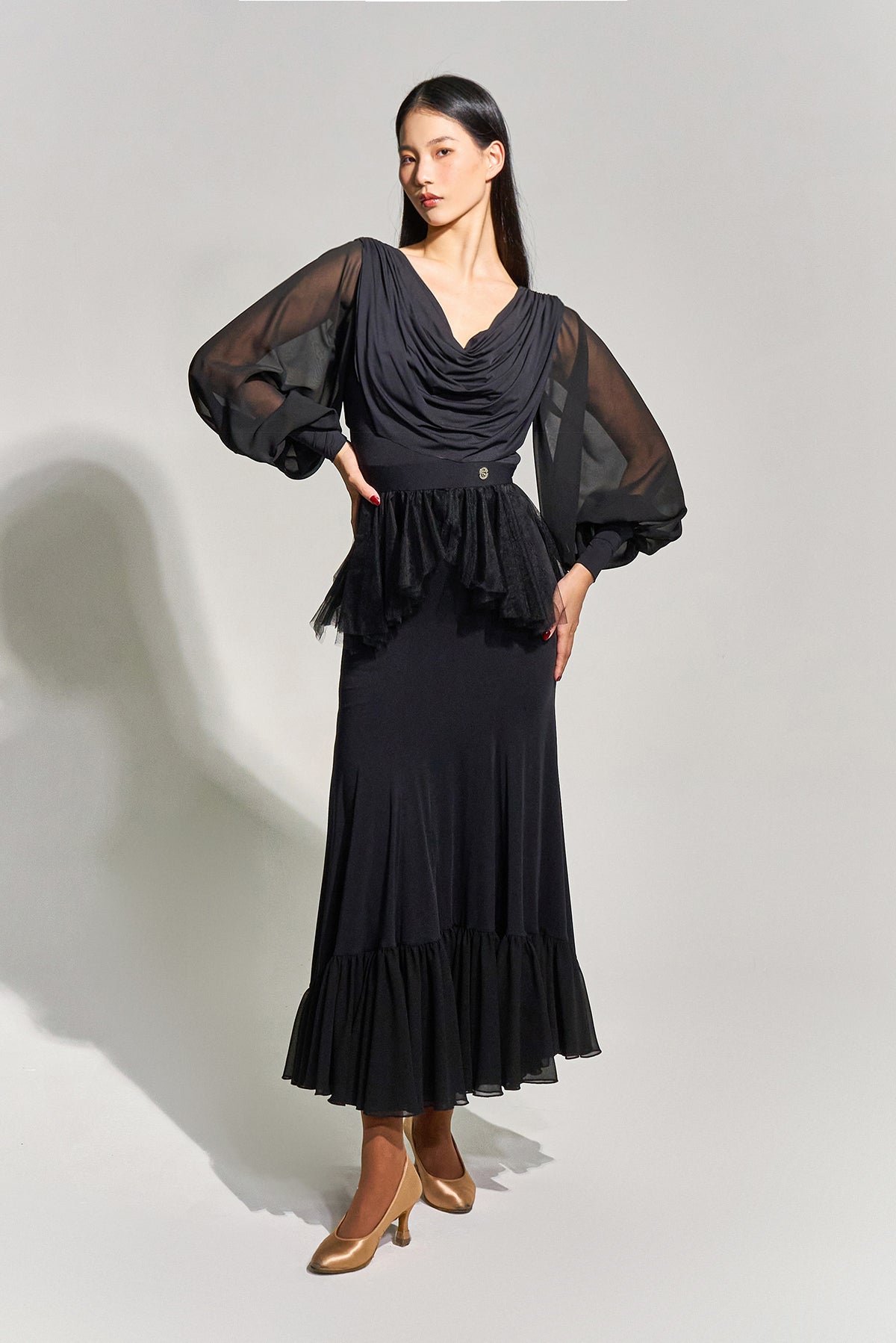 DQ-984 ドレープワンピース【カラーオーダー対応】