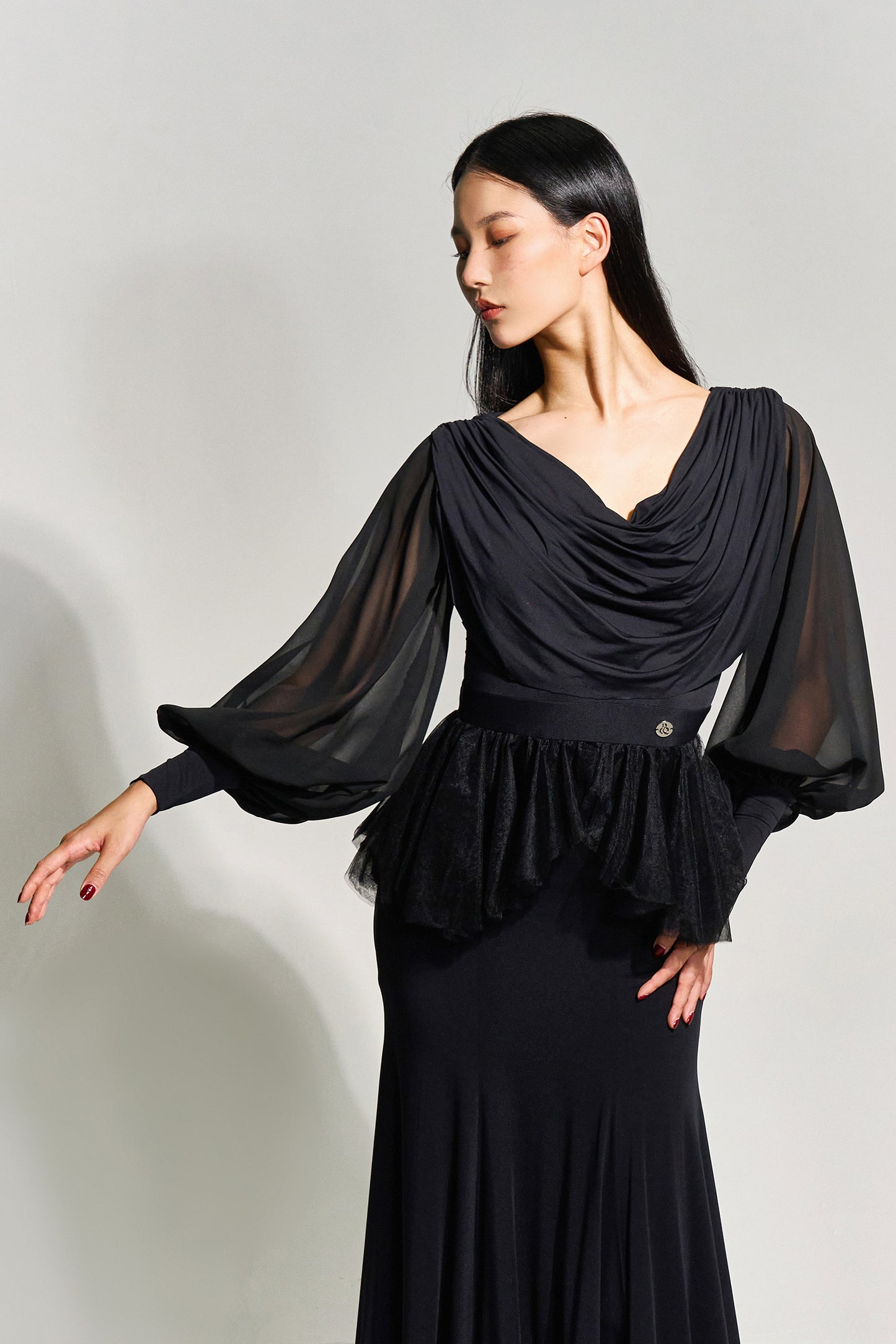 DQ-984 ドレープワンピース【カラーオーダー対応】