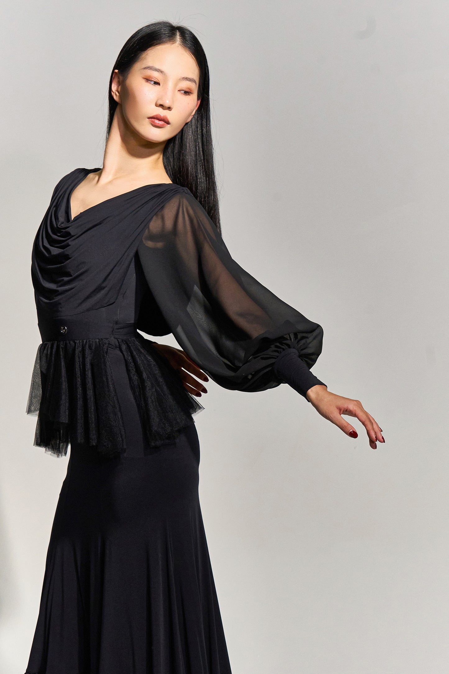 DQ-984 ドレープワンピース【カラーオーダー対応】