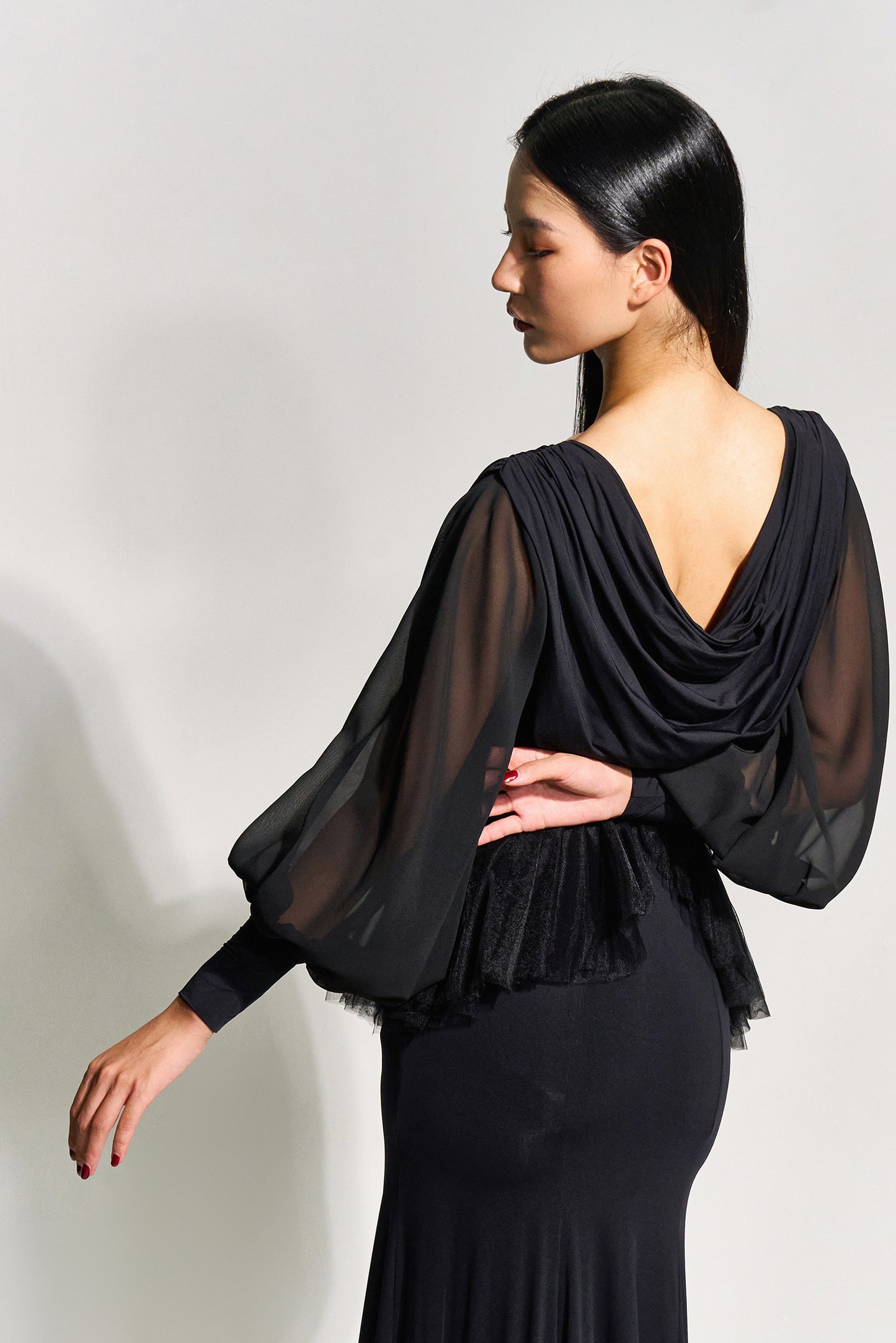 DQ-984 ドレープワンピース【カラーオーダー対応】