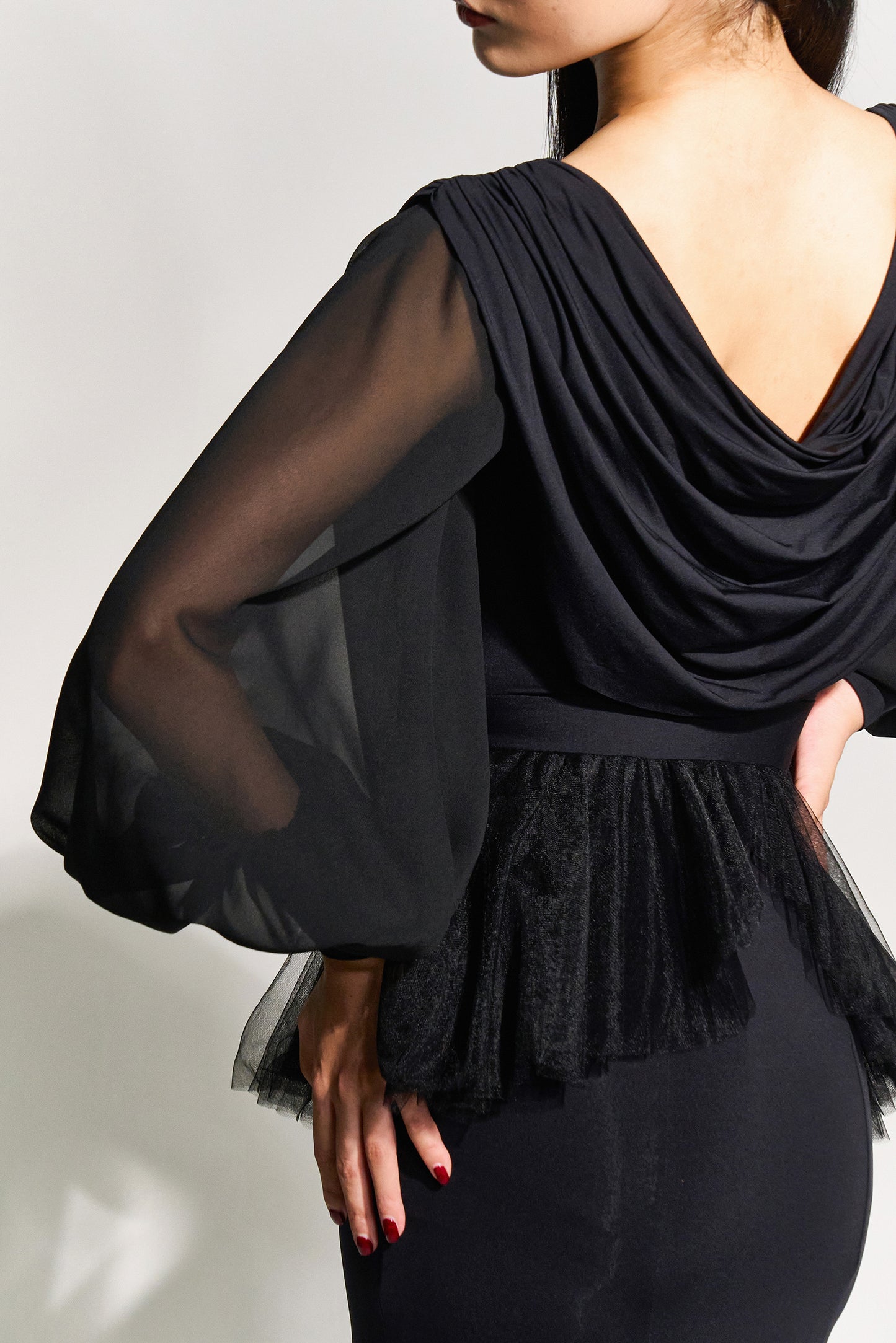 DQ-984 ドレープワンピース【カラーオーダー対応】