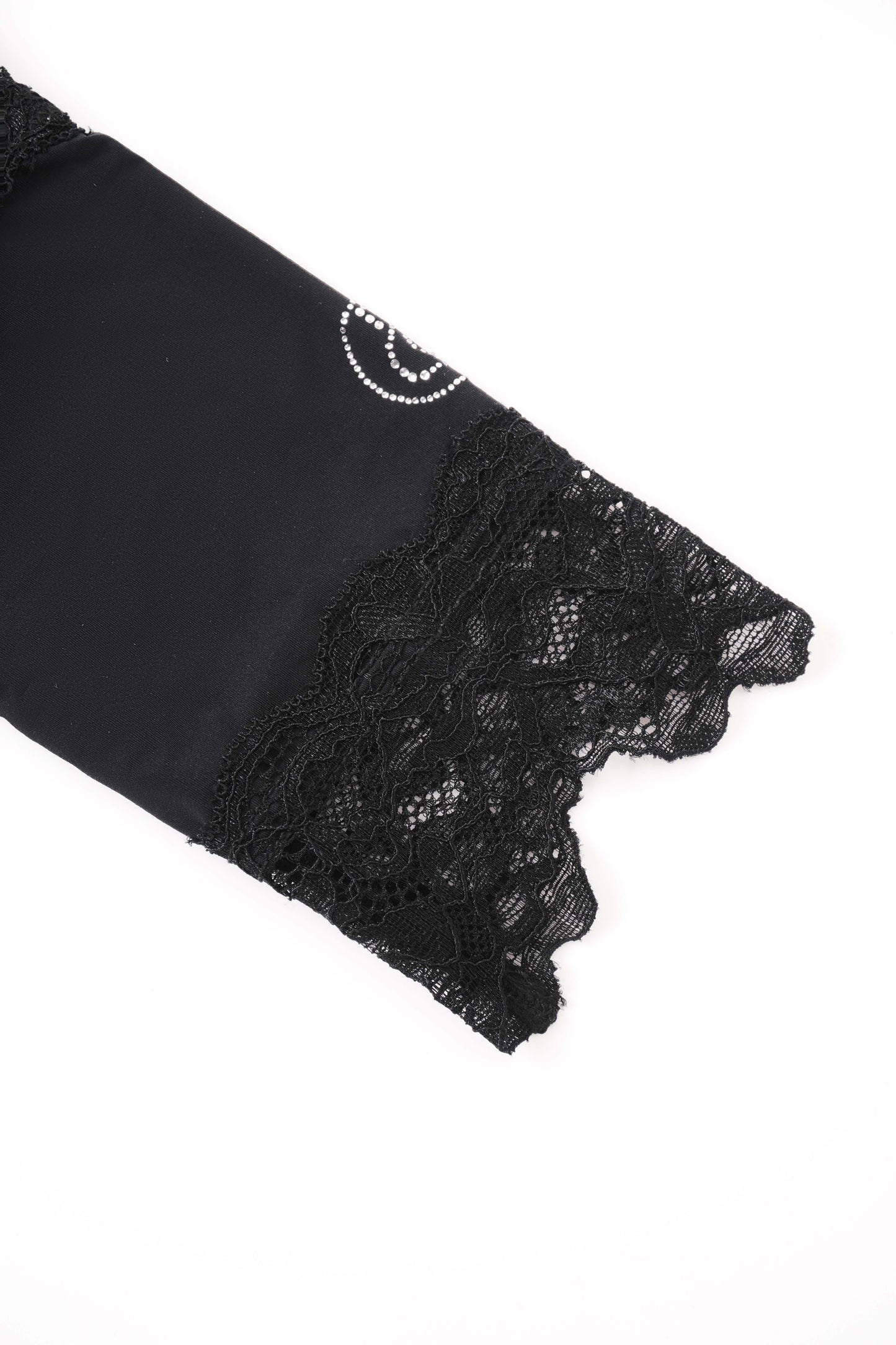 DQ-999 レースオフショルダートップス（半袖）